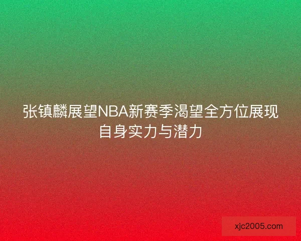 张镇麟展望NBA新赛季渴望全方位展现自身实力与潜力